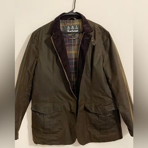 XL - Barbour Lutz Waxed Cotton - Olive
